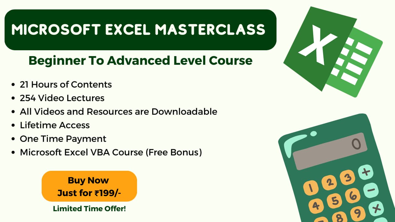 Microsoft Excel Masterclass – IDigiCart